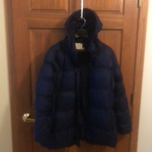 Blue puffer style winter coat women’s XXL